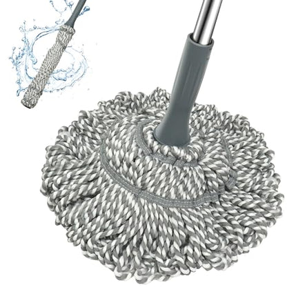 Self Wringing Mop Easy Squeeze Twist Mop,Gray - color: Gray001