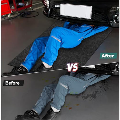 36" x 60" Oil Drip Mat for Garage Driveway, Reusable Floor Oil Spill Leak Absorbent Pads for Motorcycle Car Oil Leak Stain Resistant(2pcs) - size: 3' x 5' (2pcs)