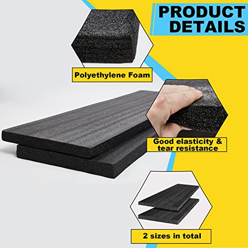 Yaomiao 4 Sheets Polyethylene Foam Black Packing Inserts, 4 Sheets