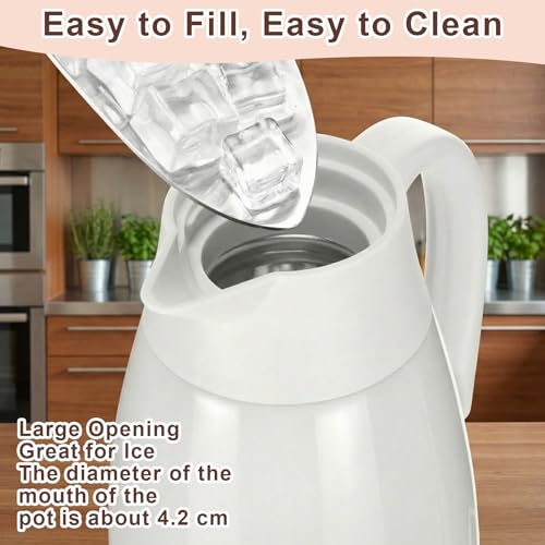 Norme 2 Pcs Thermal Coffee Carafe Creamer, Beige, 68 oz - color: Beige, size: 68 oz
