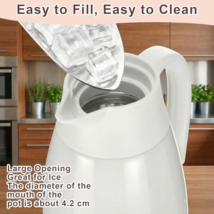 Norme 2 Pcs Thermal Coffee Carafe Creamer, Beige, 68 oz - color: Beige, size: 68 oz