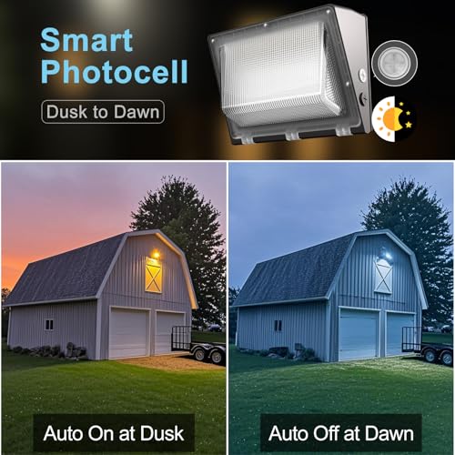 Lightdot 2 Pack 150W LED Wall Pack Lights, Outside LED Exterior Light - style: 150W