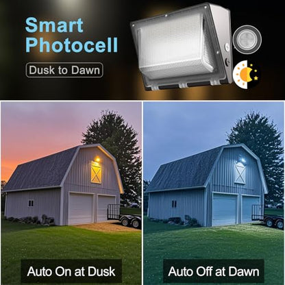 Lightdot 2 Pack 150W LED Wall Pack Lights, Outside LED Exterior Light - style: 150W