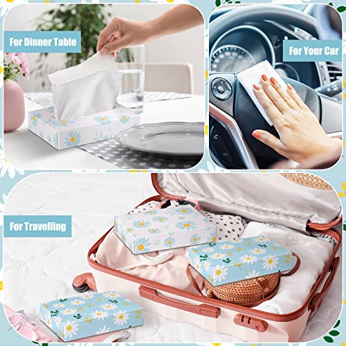 Yinder 24 Pcs Small Tissue Cube Box 960 Sheets for Classroom, Fresh Daisy - style: Fresh Daisy