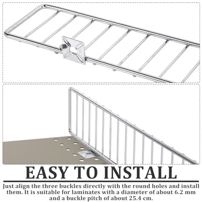 Yaocom 10 Pcs Gondola Shelf Fence 36x3'' Retail Front Wire Guard, Metal - color: Grey, size: 36" X 3"