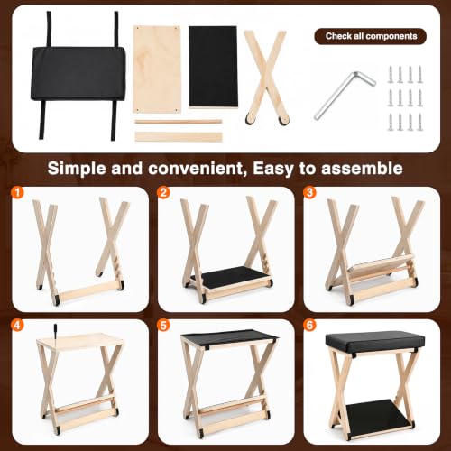 Adjustable Foot Rest Under Desk with 3 Tilt Angles