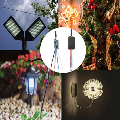 2 Way Mini Wireless Light Switch Kit,DC5V-30V 3A Relay - size: 5V-30V-3A-2Way-Mini Switch