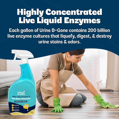 Urine B-Gone Enzyme Cleaner for Human, Cat & Dog Urine, Original, 32 oz - size: 32 Fl Oz (Pack of 1)