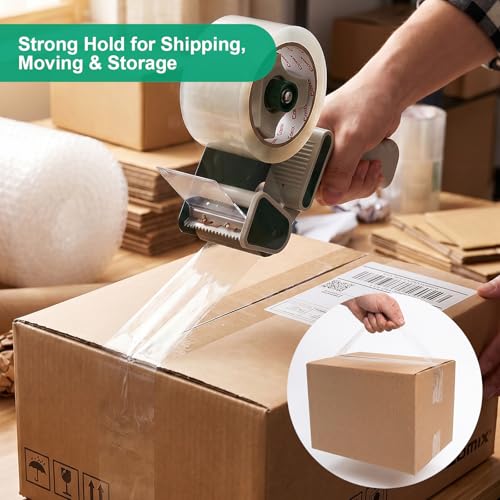 Comix Clear Packing Tape Refills, Heavy Duty, 12 Rolls, 3" x 100 yd - size: W-3"