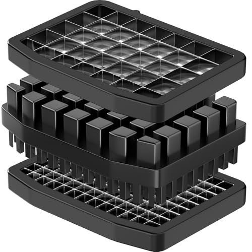 Electric Vegetable Chopper Blade Accessory, Dicing Grid Blade (12 × 12 mm & 6 × 6 mm) and Grid Cleaner, Replaceable Blade for GJ817 - size: 7 & 13 Grid Dicing Blade