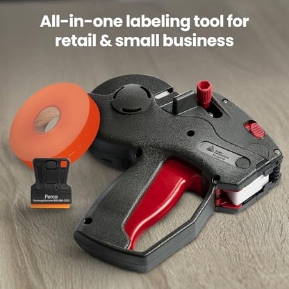 Monarch 1131 Labeler Starter Kit: Includes Price Gun, 10,000 Fluorescent Red Labels, and Preloaded Inker - color: 10,000 Fluorescent Red Labels