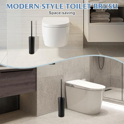 Toilet Bowl Brush and Holder for Bathroom 304 Stainless Steel Toilet Brush