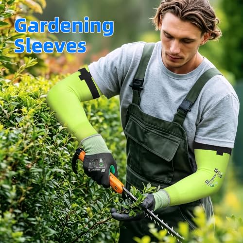 Schwer 20 Pairs 18in A6 Cut Resistant Arm Sleeves for Gardening, S901 - color: Yellow, size: 18 In-20 Pairs