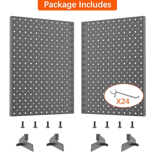 TORACK Pegboard Display Stand for Craft Shows & Fairs, Black, Pack of 2 - style: 2-Pack Black