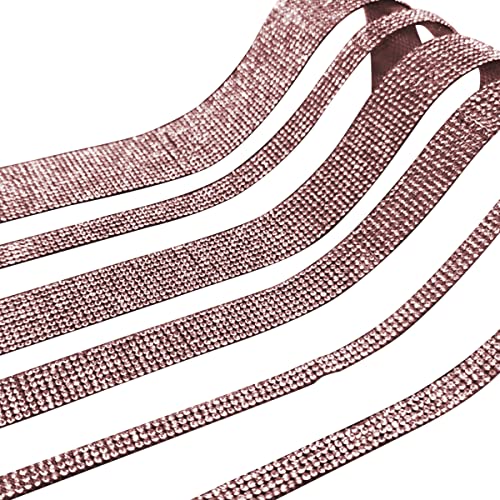 4 Pack 35.4 Inch Rhinestone Door Edge Guard Strips, Pink - color: Pink
