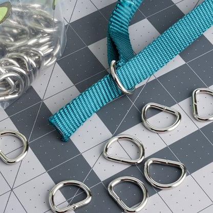 Country Brook Design - Welded D-Rings (3/4 Inch) - color: Nickel Plated, size: 10 (Pack of 1)