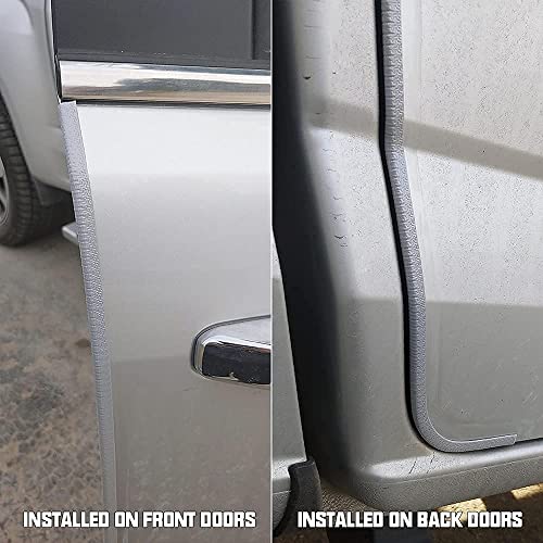 Winunite 16.4ft(5m) No Glue Car Door Edge Guards Light Gray - color: gray, size: 16.4 ft