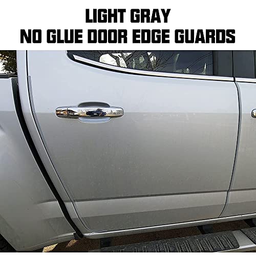 Winunite 16.4ft(5m) No Glue Car Door Edge Guards Light Gray - color: gray, size: 16.4 ft
