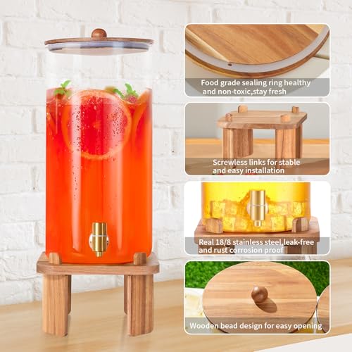 3 Gallon Large Drink Dispenser for Parties,Beverage Dispenser with Stand