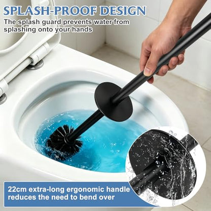 Toilet Bowl Brush and Holder for Bathroom 304 Stainless Steel Toilet Brush