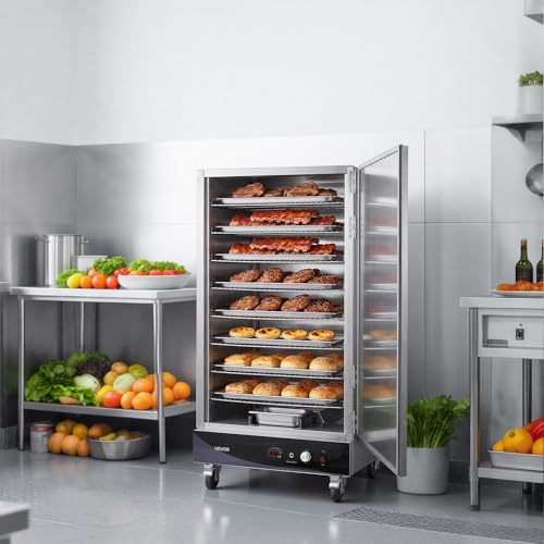 VEVOR Commercial Electric Food Warmer 8 Tier Stainless Steel Single-Door - size: 8 Tier