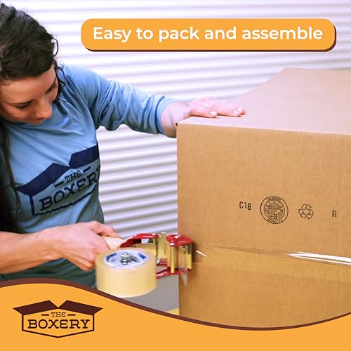 The Boxery Moving Boxes Multi-Depth 17.25” x 11.25” x 12” | 10-Pack - size: MULTI-DEPTH 10 PACK