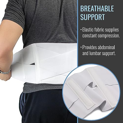 DMI Large Elastic Back Support Brace with Crisscross Design for Extra Support, Elastic Construction Provides Consistent Compression, FSA & HSA Eligible, Adjustable from 36″ - 42″