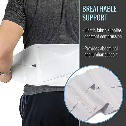DMI Large Elastic Back Support Brace with Crisscross Design for Extra Support, Elastic Construction Provides Consistent Compression, FSA & HSA Eligible, Adjustable from 36″ - 42″