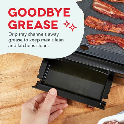 Dash Deluxe Everyday Electric Griddle, Removable Nonstick Plate, Navy - color: Navy