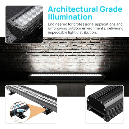 72W Wall Washer Light 40'' 6000K 120V IP67 Waterproof Plug-in - color: 6000K-Daylight-White, 72W, size: 40"