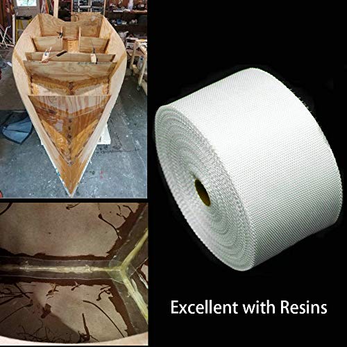 APT Strong Fiberglass Cloth Mesh Tape (2" x 36Yds), Repair, Reinforcement, Easy Resin Saturation Heat-Resistance and Insulation (50mm x 36Yds). - size: 2" x 36Yds