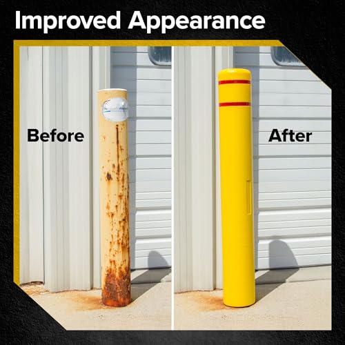 Guardian 5" Diameter Safety Bollard Covers for 4.5" Dia. Bollards - size: 5 inches wide