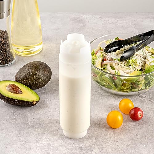 Restaurantware-16oz. FIFO Inverted Plastic Squeeze Bottle with Refill and Dispensing Lids - First In First Out - Perfect for Restaurants, Catering, and Food Trucks - 1ct box - style: 16 oz