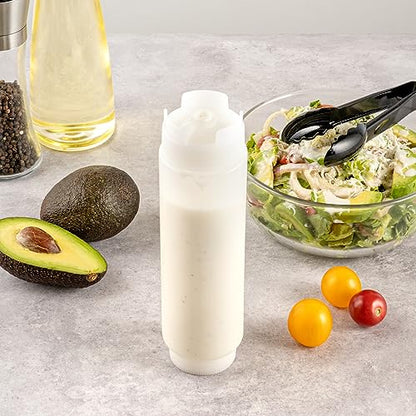 Restaurantware-16oz. FIFO Inverted Plastic Squeeze Bottle with Refill and Dispensing Lids - First In First Out - Perfect for Restaurants, Catering, and Food Trucks - 1ct box - style: 16 oz