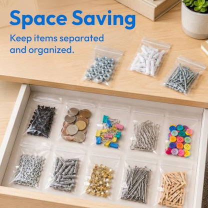 400Pcs 3x4 Inch Clear Plastic Zip Bags, 2Mil Thick - size: 3x4 Inch (Pack of 400)