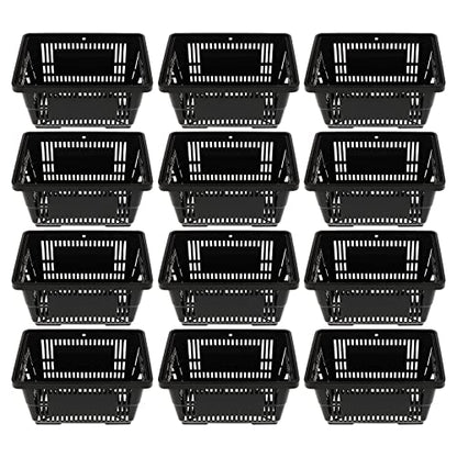 Shopping Basket 12-Pack 21L Black PP Durable Storage