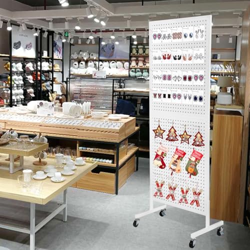 Eastern Tree 30 Packs 4" Metal Pegboard Hooks, Standard Hooks is Fit to Pegboard Display and Pegboard Panels, White - size: 4 Inch