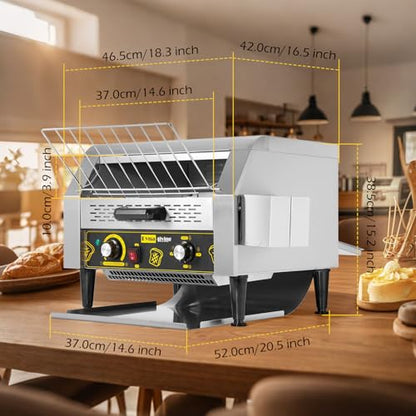 Dyna-Living Commercial Toaster 450 PCS/H Conveyor Toaster for Restaurant