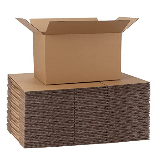 CRUGLA 40 Packs 10x6x6 Shipping Boxes, Brown Mailing Boxes - size: 10x6x6 Inch