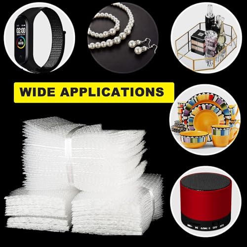 50Pcs 10” x14” Bubble Pouches Wrap Bags Sleeves for Packaging Shipping - size: 10"x 14"-50PCS