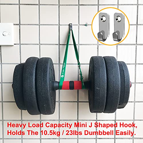 20pcs Heavy Duty Hanger 304 Stainless Steel Wall Mounted Mini J Hook for Mirror Picture Frames Hanging Wire/D Rings/Keyhole Hangers - style: J Shaped Hanger (20pcs)