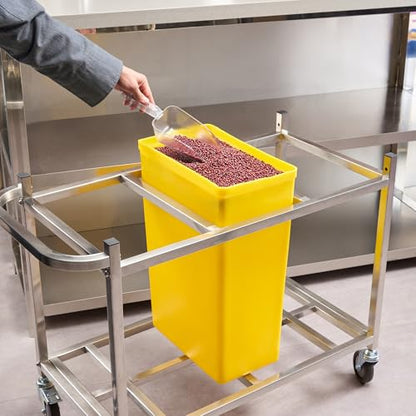 Restaurantware 10 gal Yellow Plastic Cup Ingredient Bin - color: Yellow