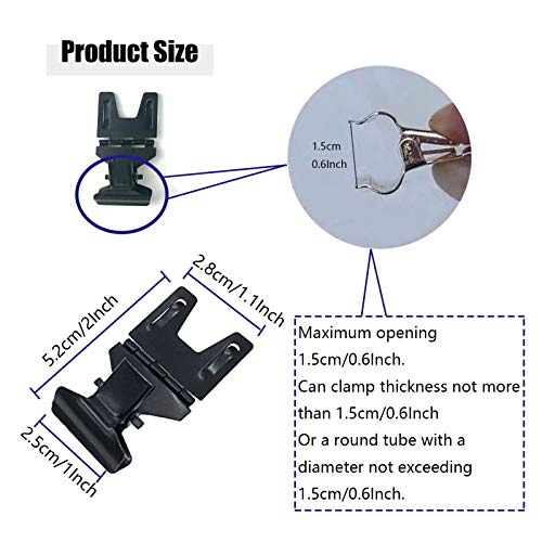 Metal POP Clip Sign Stand Holder, Advertising Display Black, 20Pack - color: Black, size: 20Pack