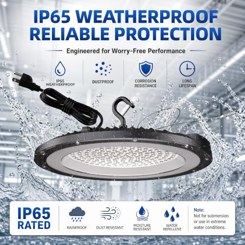 UFO High Bay LED Shop Lights 200W 10 Pack 5000K with 5ft Plug