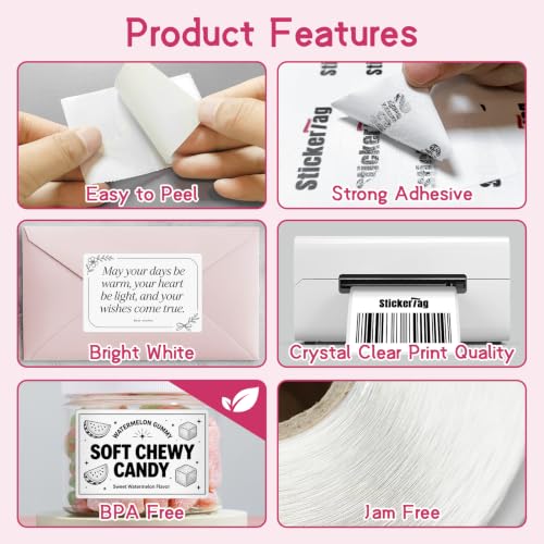 12 Rolls 3" x 2" Direct Thermal Shipping Labels for Small Business Supplies - size: 3" x 2" - 12 Rolls
