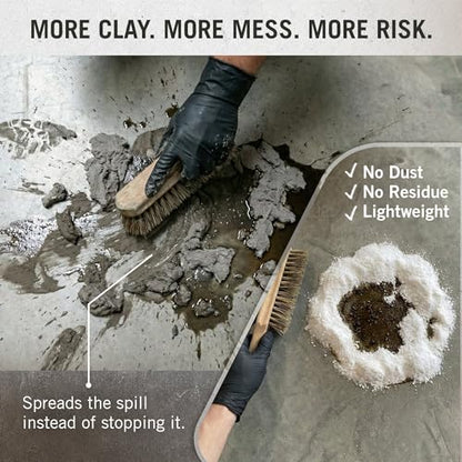 Sprinkle & Sweep Eco Absorb 1 CuFt Liquid Spill Cleanup Powder for Oil