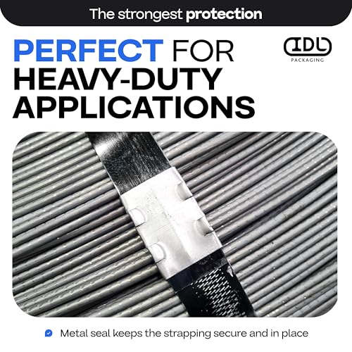 IDL Packaging 1-1/4" Closed (Push) Seals for Steel Strapping, Pack of 250 - color: Closed (Push), size: 1 1/4"