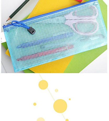 5Pcs Zipper Pouch Bags Receipt Holder Organizer for Documents and Envelopes - size: Small