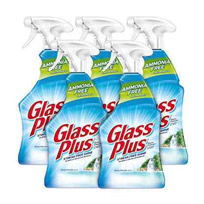 Glass Plus Glass Cleaner, 32 fl oz Bottle, Multi-Surface Glass Cleaner (Pack of 5) - size: 32 Fl Oz (Pack of 5)