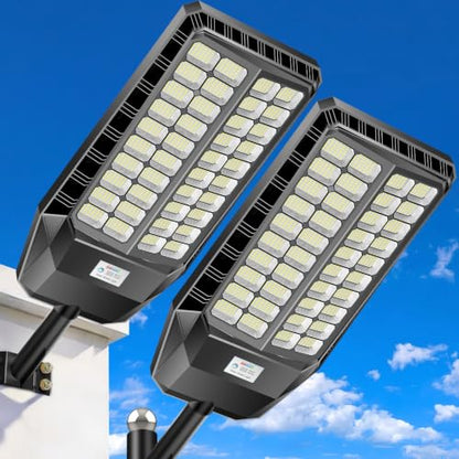 CEDIO 10000W Solar Street Lights Outdoor Waterproof with Motion Sensor
